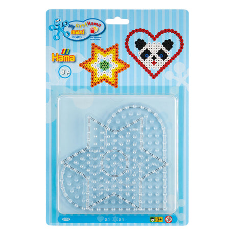 Hama Maxi Eisen-op Bead Placke Häerz a Stär