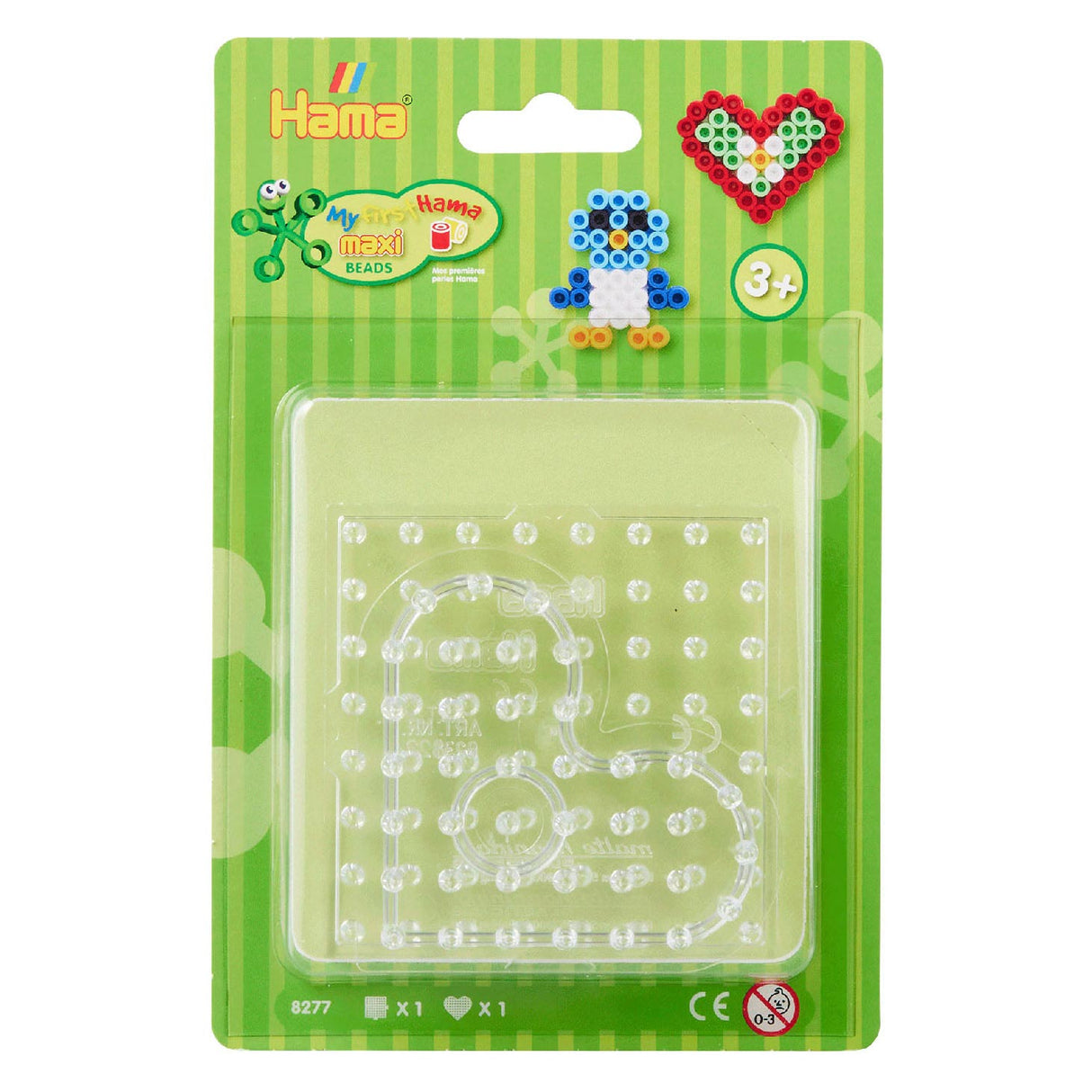 Hama Iron Bead Board Maxi Square og Heart, 2 ..