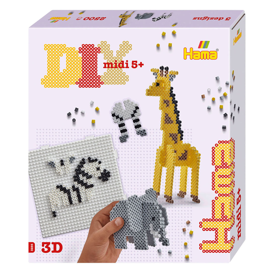 Hama Eisen Bead Set Kaddokaart - 3D Safari