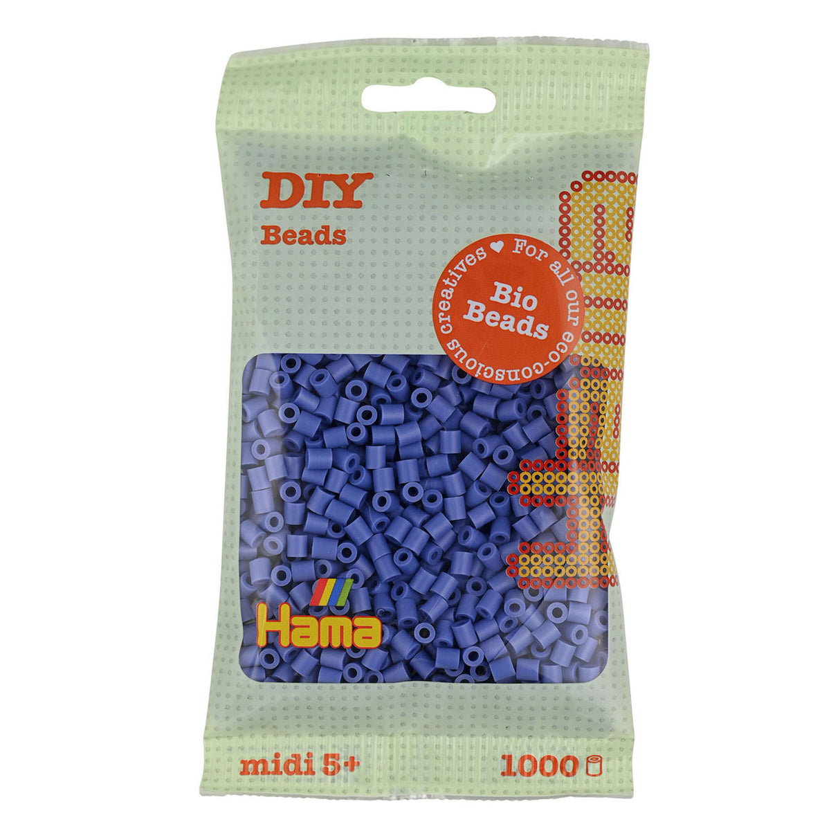 Hama Bio String Beads - Lavender Purple (107), 1000.