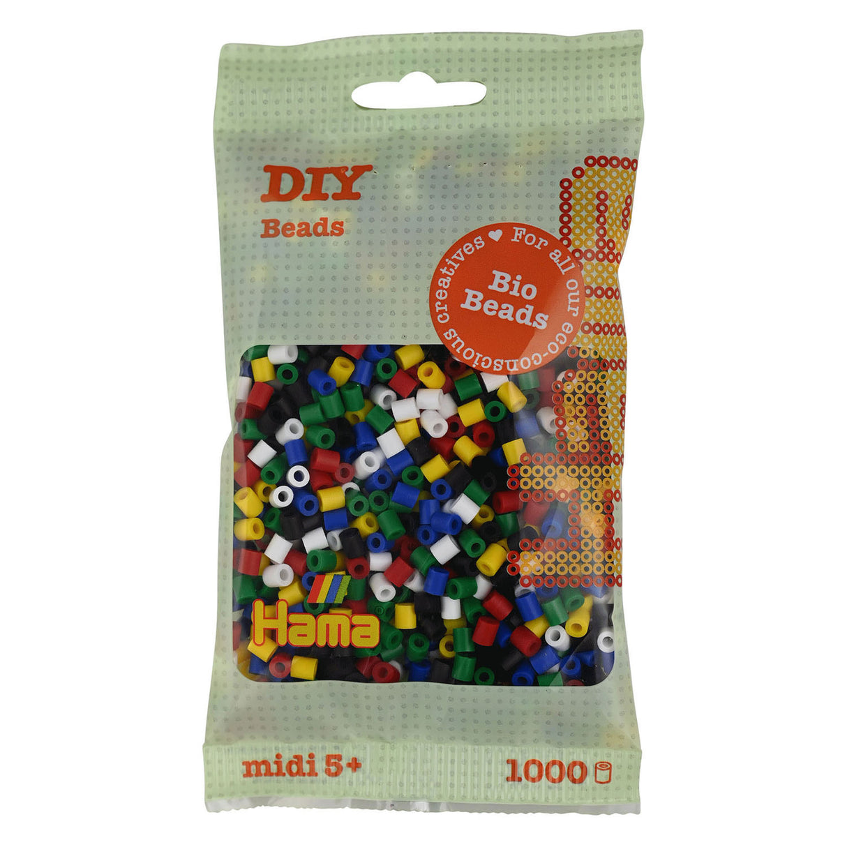 Hama Bio Strijkkralen Felle Kleuren Mix (198), 1000st.