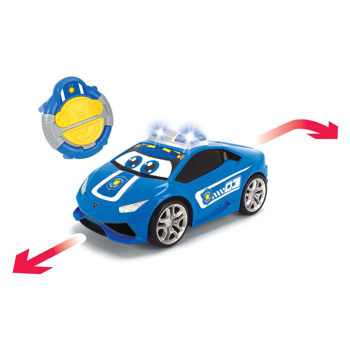 Dickie Toys ABC IRC Pauly polícia 27 cm - carro controlável