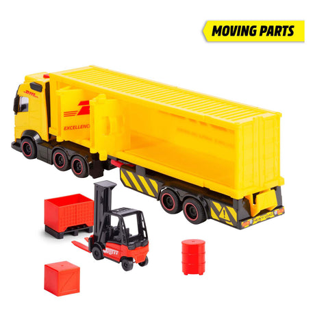 Dickie toys truck dhl z viličarjem s svetlobo in zvokom | 2 kos
