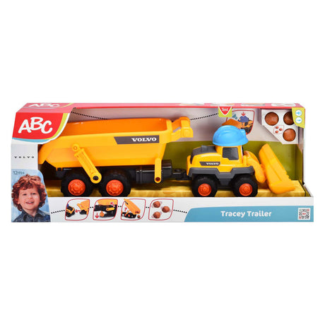 Dickie simba - abc - tracey trailer - excavator - dump truck - volvo - light and sound - from 1 year