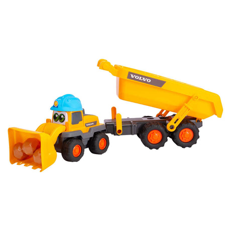 Dickie simba - abc - tracey trailer - excavator - dump truck - volvo - light and sound - from 1 year