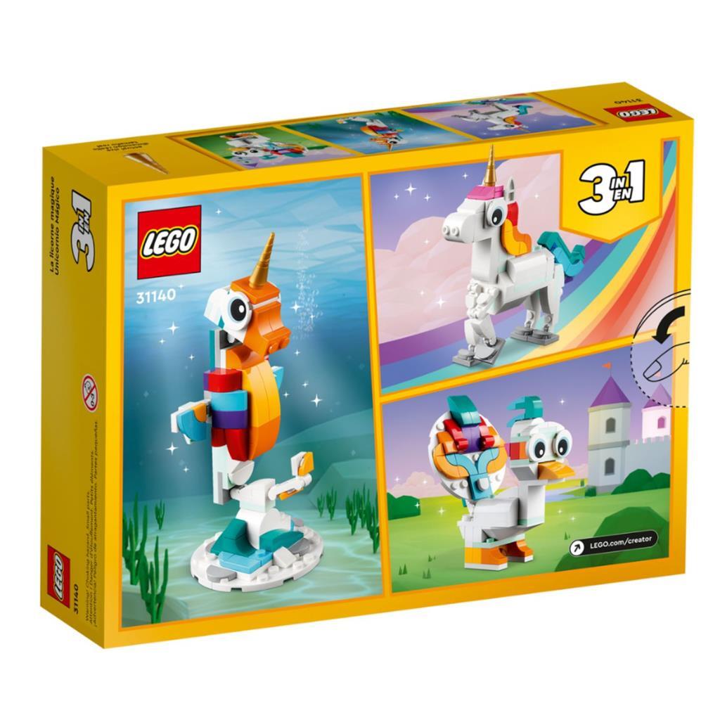 LEGO Creador 31140 3in1 Unicornio mágico