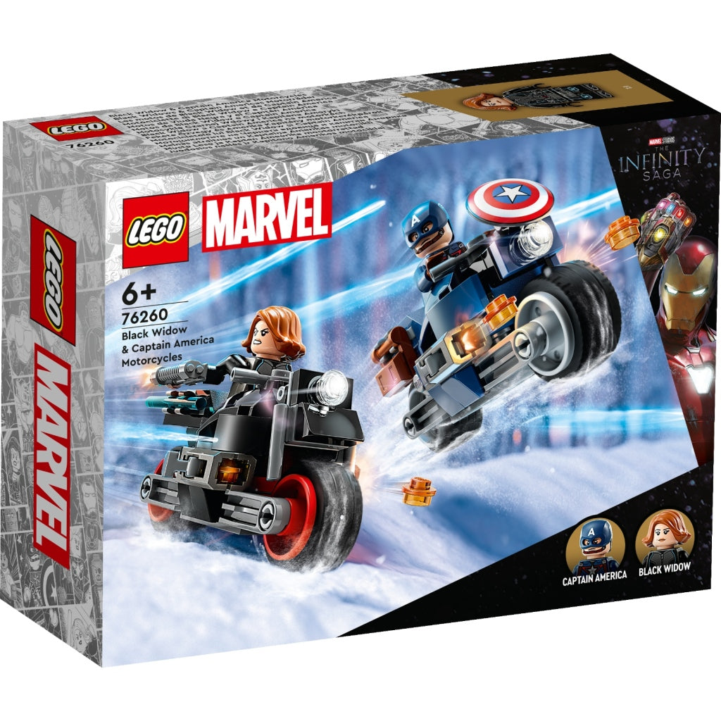 Lego Marvel 76260 Captain America og Black Widow Motoren