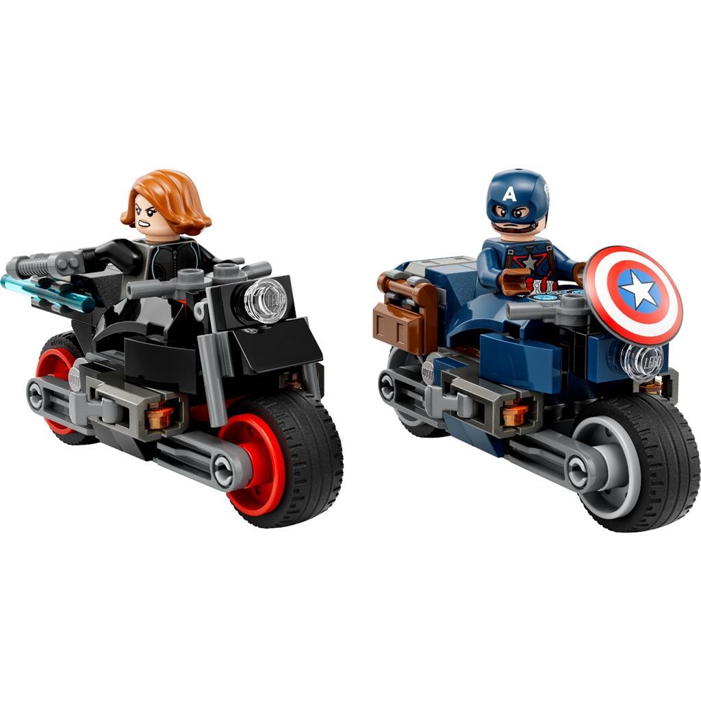 Lego Marvel 76260 Captain America och Black Widow Motoren