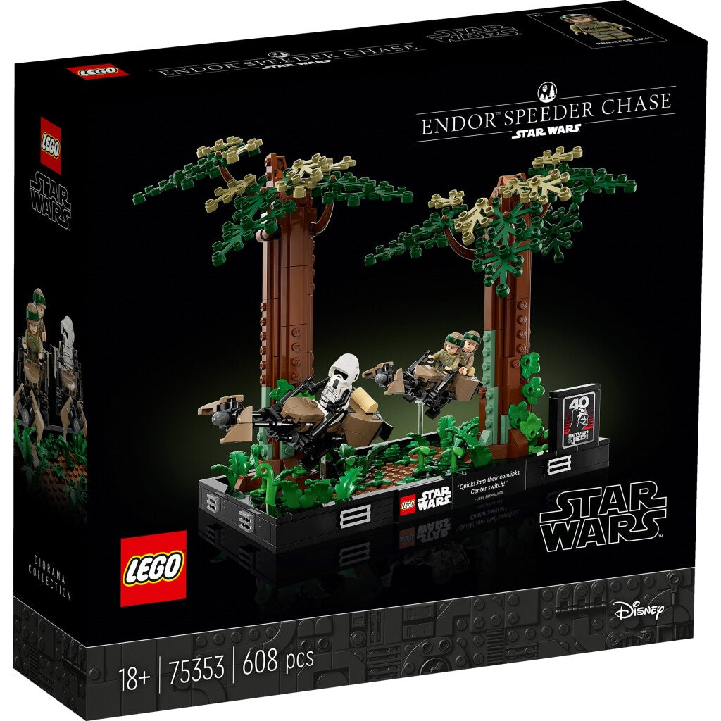 Lego Star Wars 75353 Endor Speeder Chase Diorama