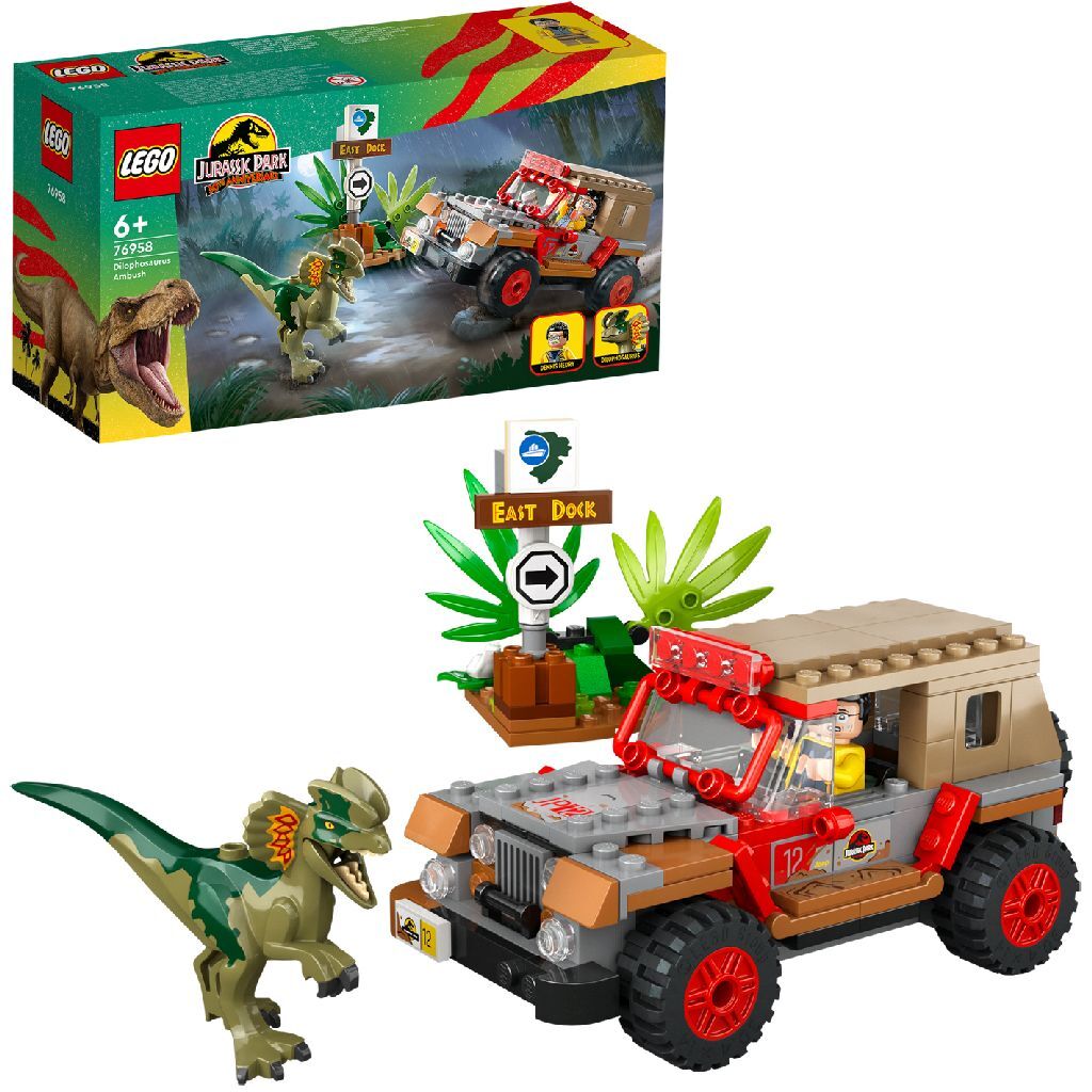 Lego Jurassic Park 76958 Dilophosaurus Hinderlaag