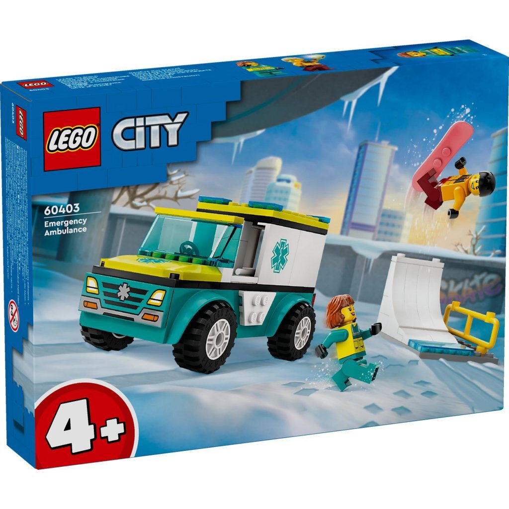 Lego LEGO City 60403 Ambulance en Snowboarder