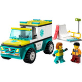 Lego LEGO City 60403 Ambulance en Snowboarder