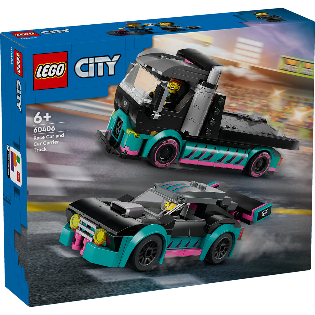 Lego LEGO City 60406 Raceauto en Transporttruck