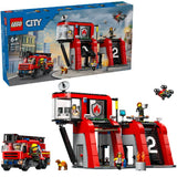 Lego LEGO City 60414 Brandweerkazerne en Brandweerauto