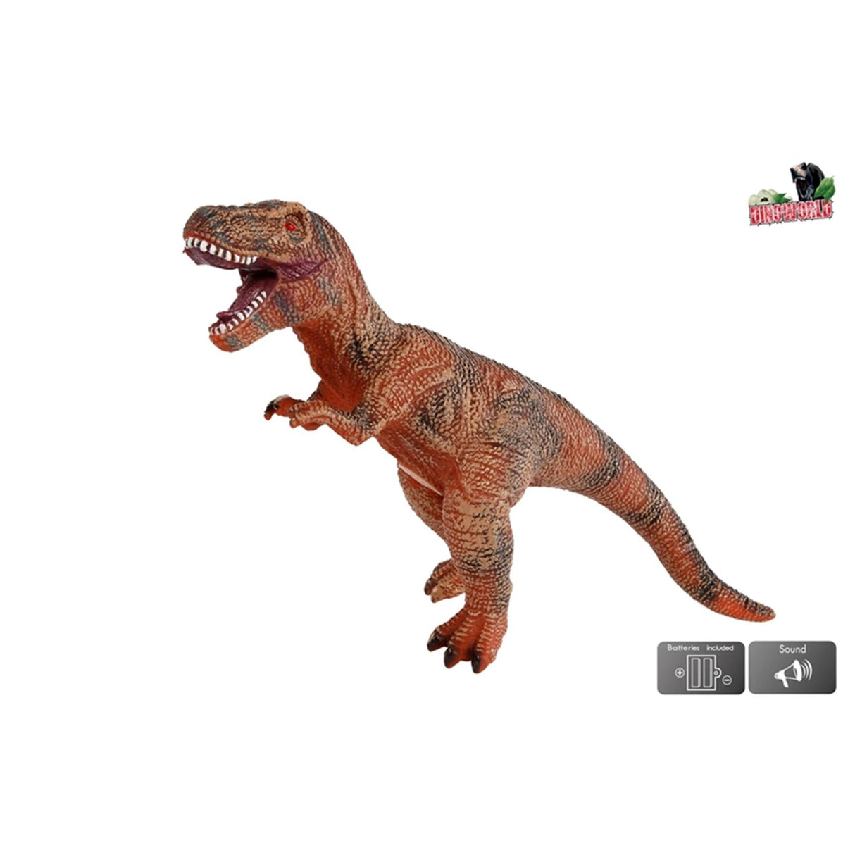 Dinoworld t-rex dino com som 41cm