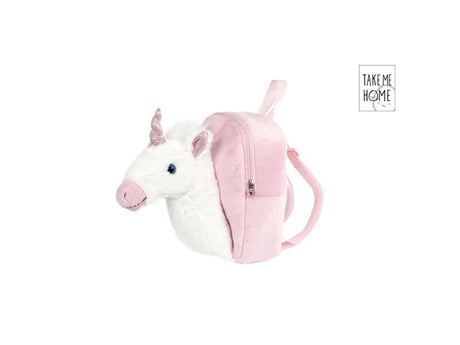 Leve-me para casa mochila unicórnio com unicórnio 3D 26cm