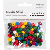 Creativ company https: www.cchobby.nl wooden-beads-d-8-mm-hole-size-2-mm-approx-80-piece-various-colors-15-gr-1-box