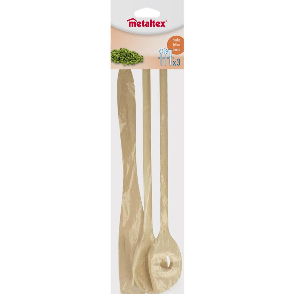 Metaltex Spatel Läffel Set 3-Stéck 27cm
