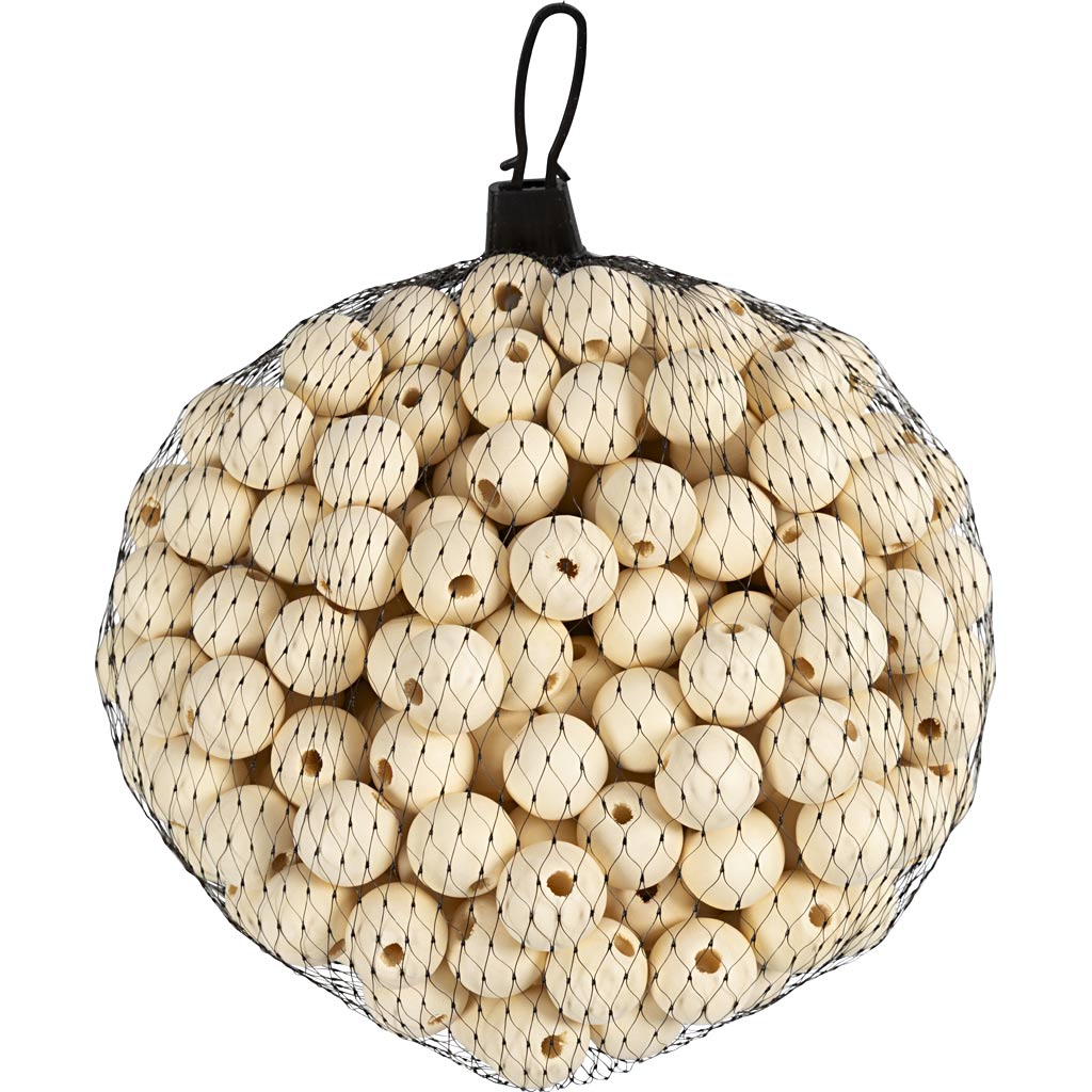Creative Company wooden beads, ø 2cm, 200pcs.