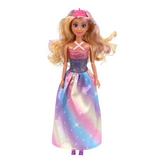 Boneca Fleur princesa arco-íris 2 sortidas | 4 peças
