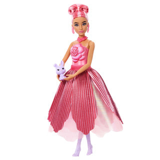 Barbie verroden Blummen Iwwerraschung rout Rous