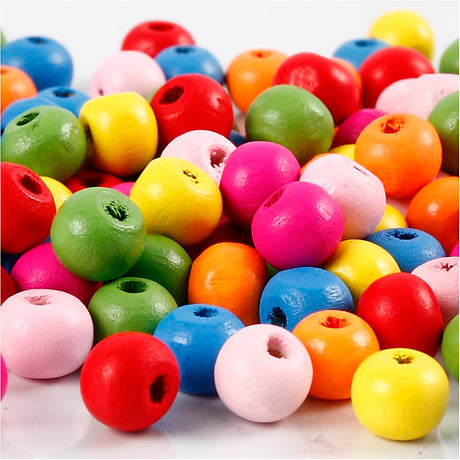Podjetje Creativ https: www.cchobby.nl lesene-perle-d-8-mm-velikost-luknje-1-5-2-mm-ca-90-div-diverse-colours-16-gr-1-box