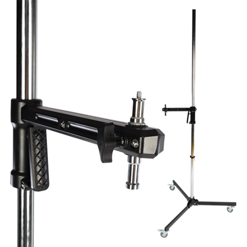 Studioking pied de lampe robuste sur roulettes fpt-3604 220 cm