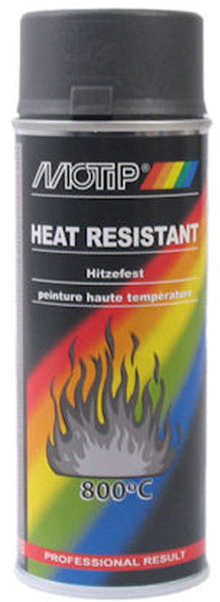 Spray lacquer Motip Black heat resistant (400ml)