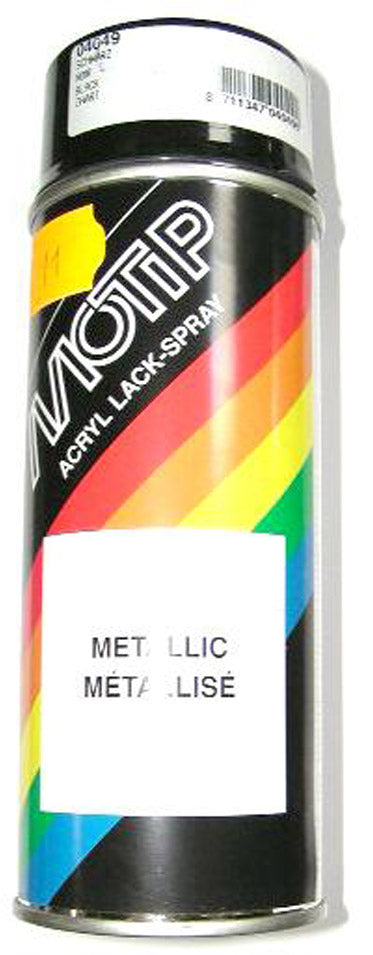 MOTIP Spray can 400ml Metallic-Zwart