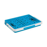 Sunware folding crate 24 ltr blue white