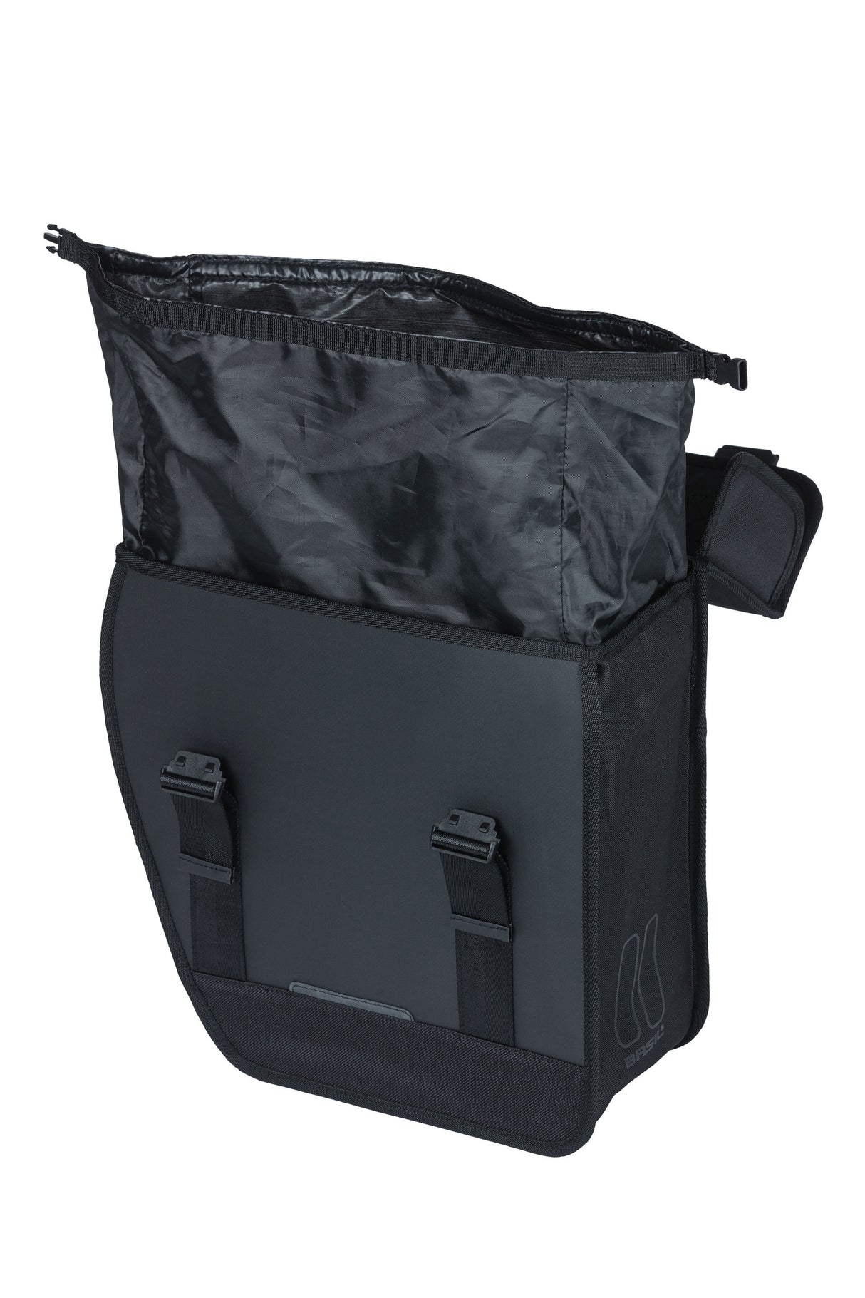 Basil Tour Left - Single bicycle bag Black