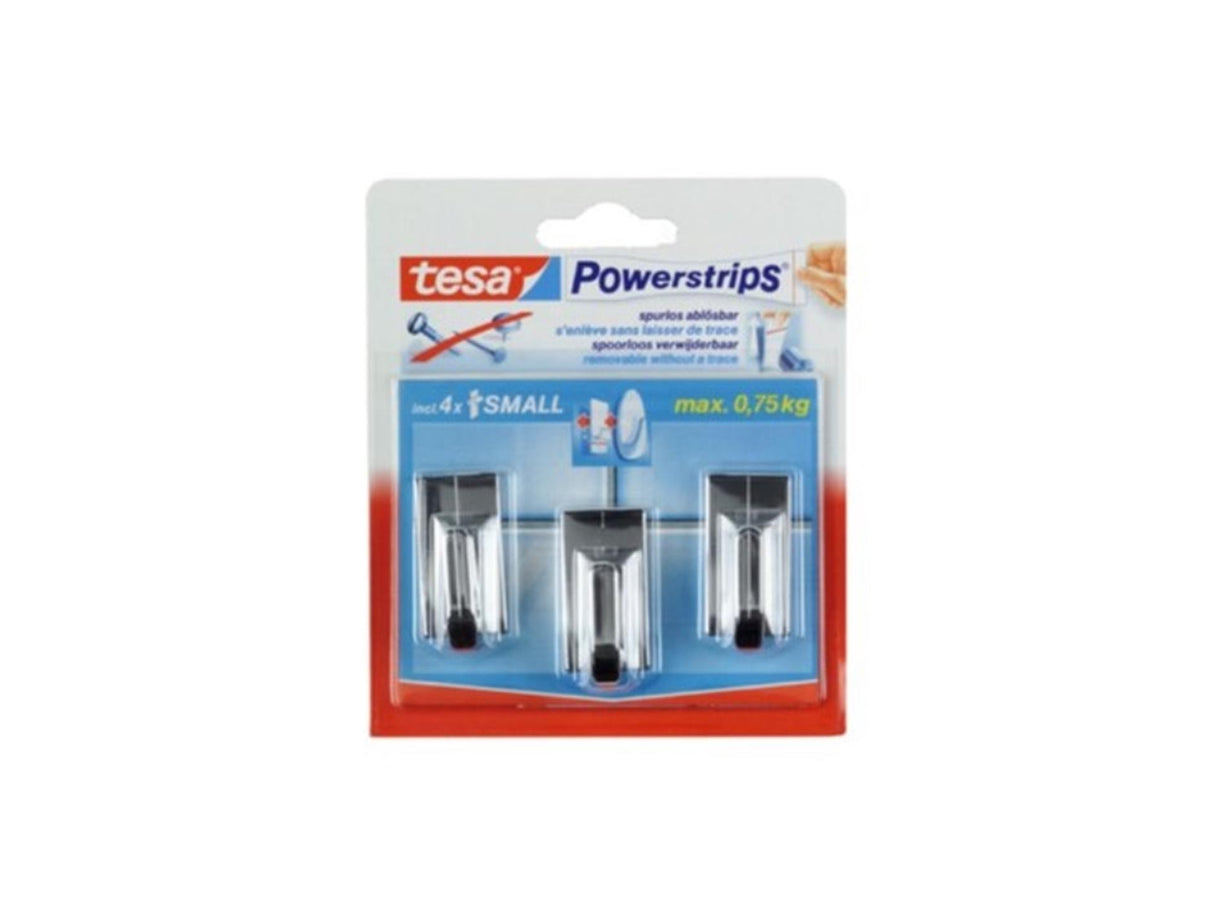 Tesa power strips hook s classic chrome