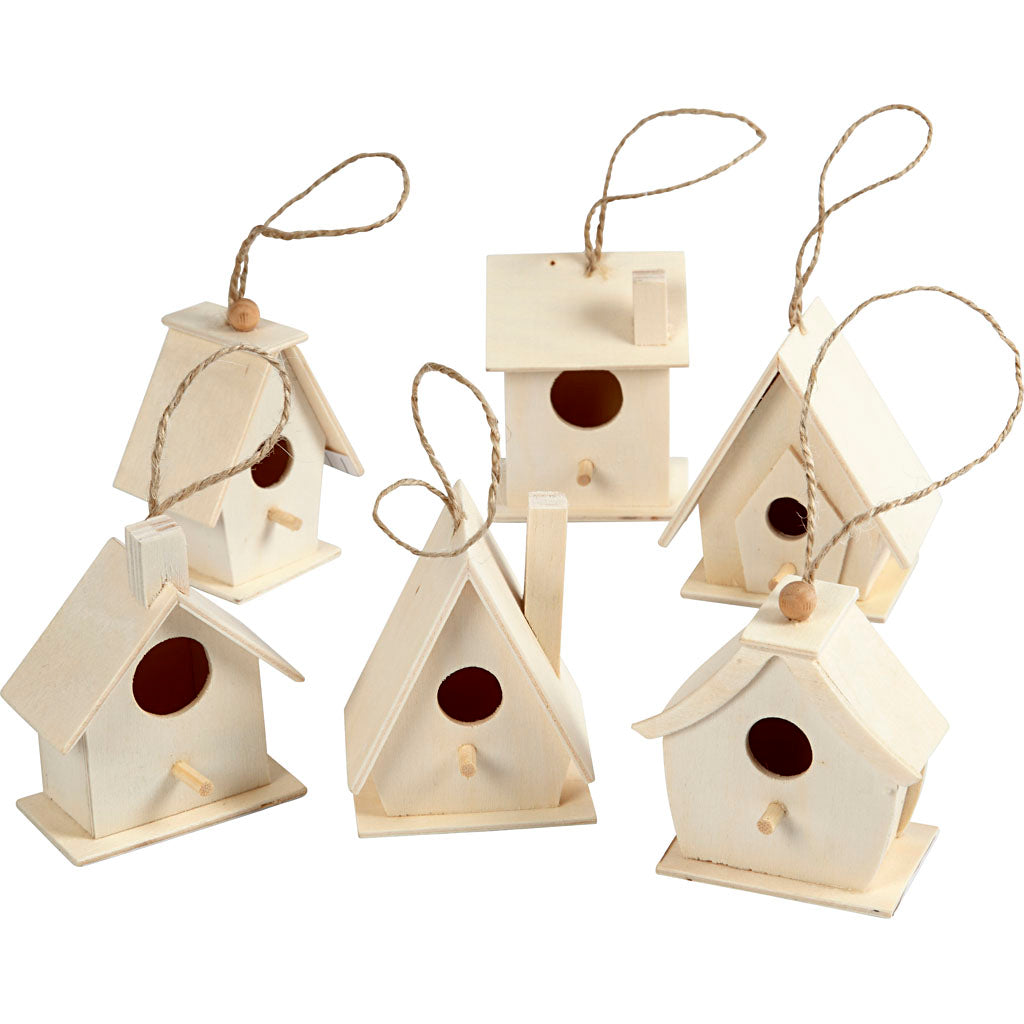 Creativ cég https: www.cchobby.nl birdhouse-h-7-cm-6-piece-1-box
