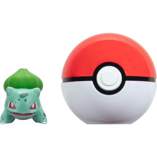 Jazwares pokémon - clip n go bulbasaur com pokébola
