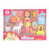 No brand doll set with accessories 2 assorted | 6 pieces