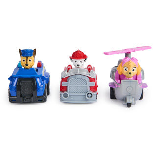 „Spin Master Paw Patrol“ – prabangūs gelbėtojų lenktynininkų kolekciniai persekiojimo letenų patrulių žaisliniai automobiliai su atsitraukimo funkcija
