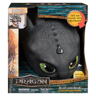 Dreamworks drakonų sukimo meistras, kaip išmokyti savo drakono kaukės žaislą be dantų.