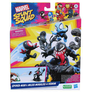 Hasbro Marvel Stunt Squad Play Set Venom vs Miles Morales Medium Assorted | 4 peças