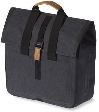 Bazilika Urban Dry Shopper - vodoodporna kolesarska vrečka, unisex, oglje melee