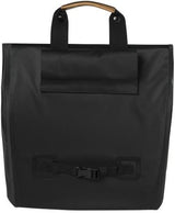 Basil Urban Dry Shopper - Waterproof Bicycle Shopper, Vegan Leather Details, Justerbar stängning, reflektion, matt svart