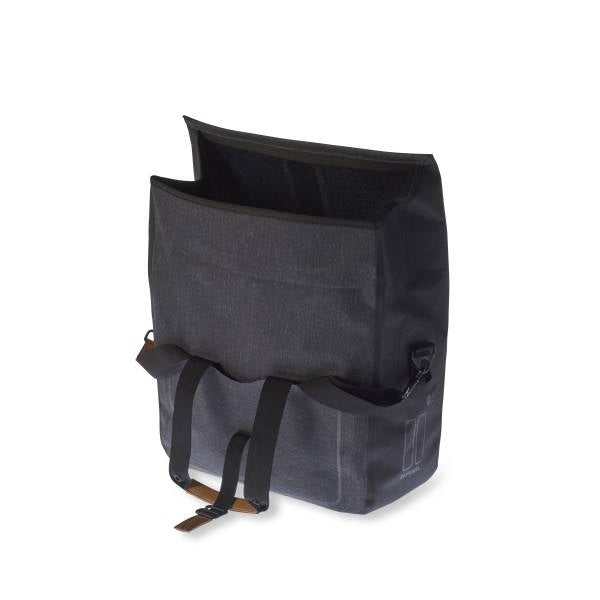 Basil Urban Dry Business Sac Sac à vélo imperméable, capacité de 20L, mêlée au charbon de bois