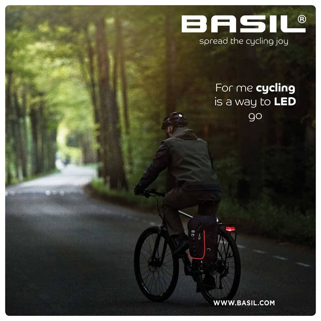 Basil Daypack Nordlicht Waterdichte fietsrugtas voor E-bikes