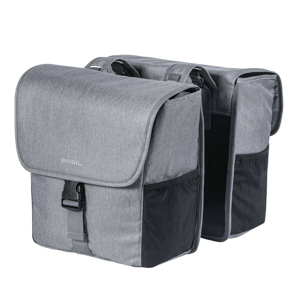 Basil Go Double Bicycle Sac Gray - 32L