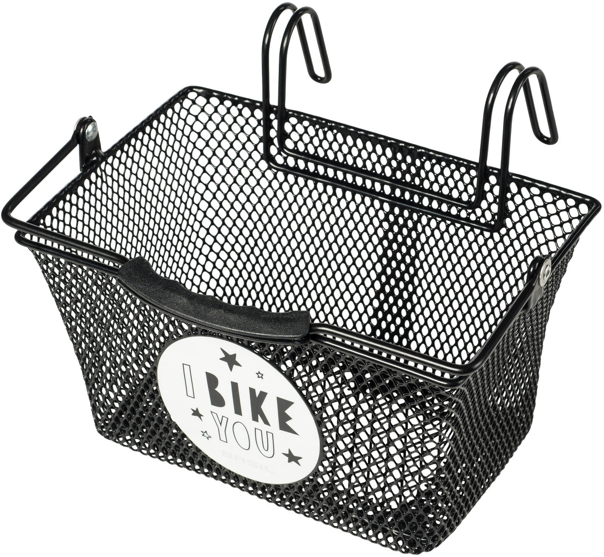 Basil Tivoli - Children's bicycle basket - front or on the back - Black