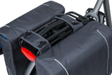 Basil Sport Design Double Bicycle Bag Anthracite Electric Bicycle Unisexe Réflexion