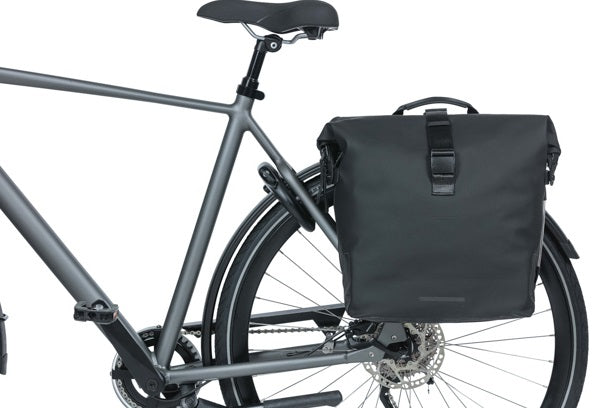 Basil Soho Nordlicht Double Bicycle Bag - vodotěsná, černá, 41L