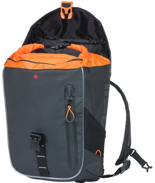 Bazilika milj tarpaulin kolesarski nahrbtnik Nordlicht vodoodporen črni nahrbtnik za kolesarje 17L Unisex Sporty Black