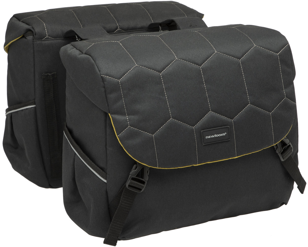 Borsa per biciclette a doppia bicicletta Mondi Joy - Nero - Acqua -Repellente - 38L