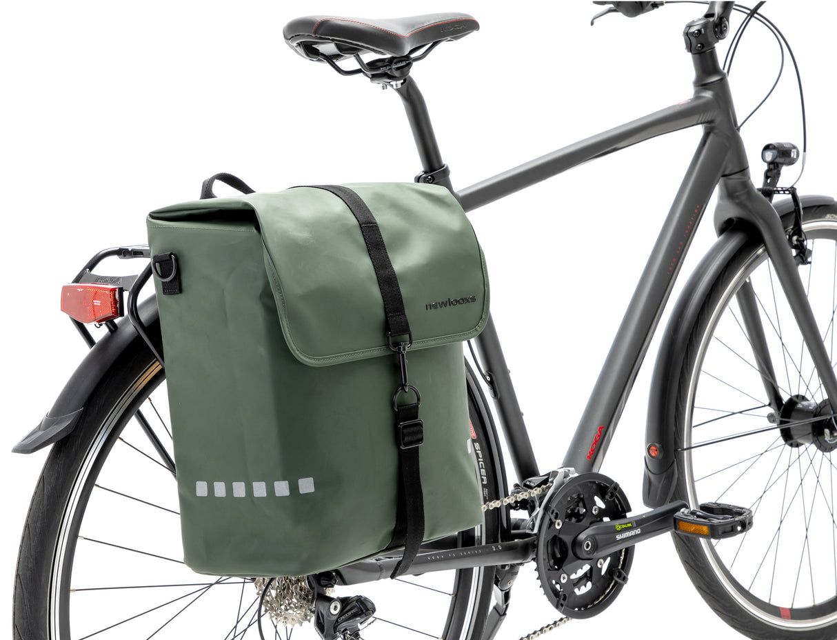 Odense Single Bicycle Bag - Water -avpellent - 17.5L - Black Green