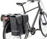 New LOOXS Bicycle Bag Odense - double, noir, eau -Pellite, réflexion, adapté aux vélos électriques